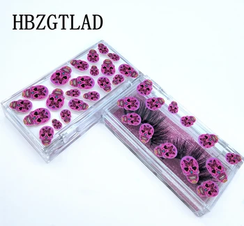 

NEW 20/50 pcs butterfly print Acrylic 25mm False Eyelashes Packaging Box Lash Boxes Fake 3D Mink Lashes Case empty custom logo