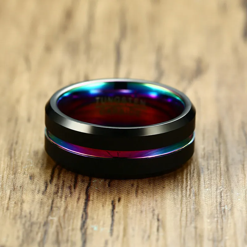Meaeguet-Black-Brushed-Tungsten-Carbide-Wedding-Ring-For-Men-Women-Wedding-Bands-Rainbow-Carbon-Fiber-Groove (3)