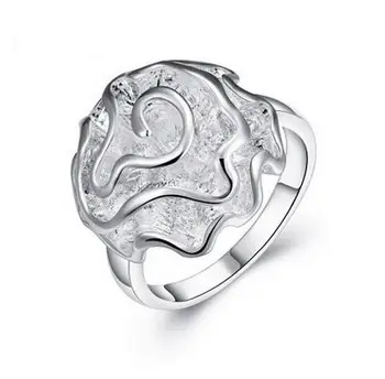 

S925 Sterling Silver Ring Luxury Temperament Fine Jewelry Rose Female Models Simple Ring Jewelry