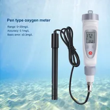 Портативный Измеритель Растворенного кислорода, пруд с рыбой кислородный тестер, низкотемпературный детектор кислорода воды, монитор: 0,0-20,0 мг/л