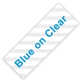Blue on Clear