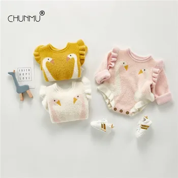 

Newborn Baby Girl Clothes Princess Knitted One-piece Outfits Baby Girls Rompers Kids Autumn Custume For Girls Infant Jumpsuit