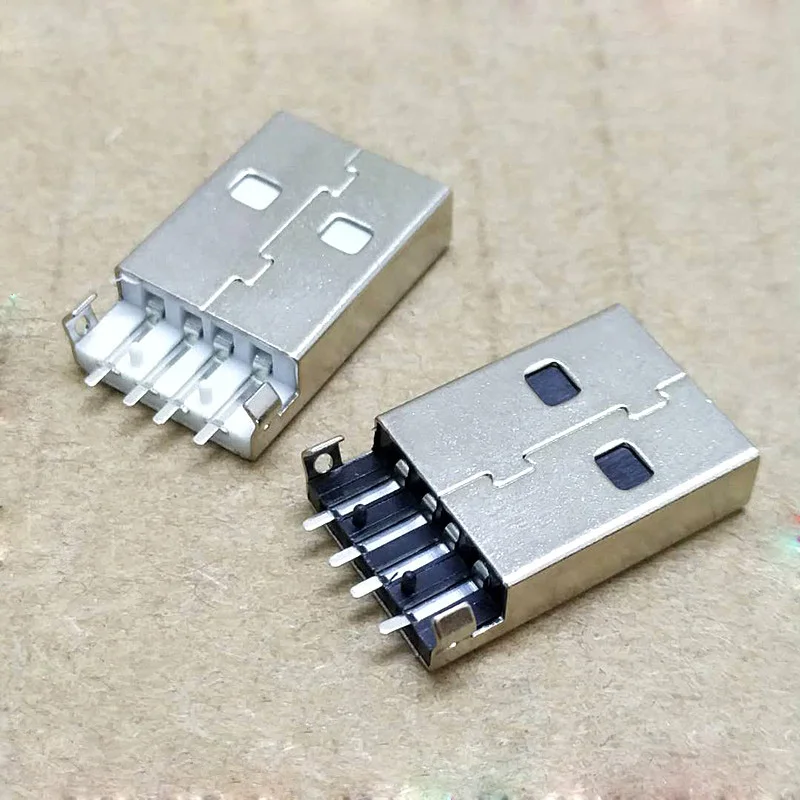 

1000 шт., медные Разъемы USB 2,0 типа А для монтажа печатной платы