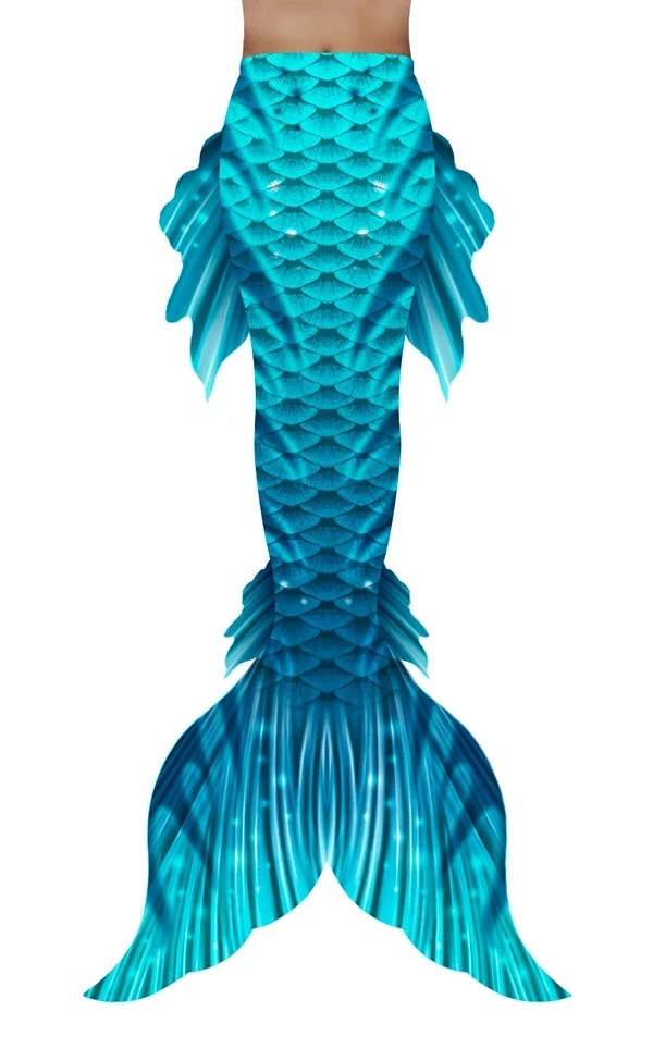 B Mermaid Tail Swimable Mermaid Tails Without Monofin for Swimming Beach Artifact Halloween Cosplay Costume Christmas Gift - Цвет: B