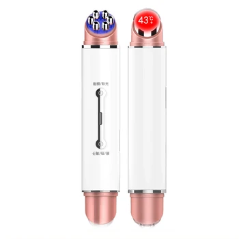 

Tightening Facial Cleaner Lifting Ion Therapy Massage LED Photon Double Head EMS Micro Current Vibrating Adjustable Gear