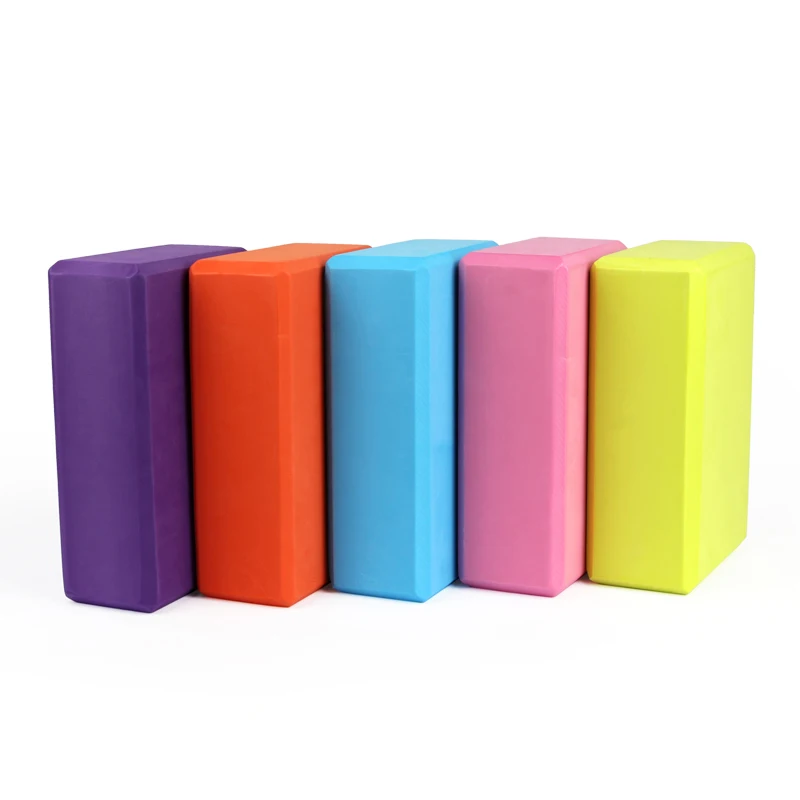 Yoga Block красочный пенопластовый фитнес-блок для упражнений, упражнений, тренировки, формирования кирпича, тренировки здоровья, растяжения тела, инструмент