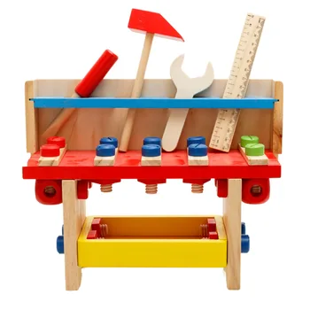 

Children Wooden Puzzle Tool Table Disassembly Nut Combination Toy Educational Assembly Toy Parent-Child Puzzle Interactive Toys