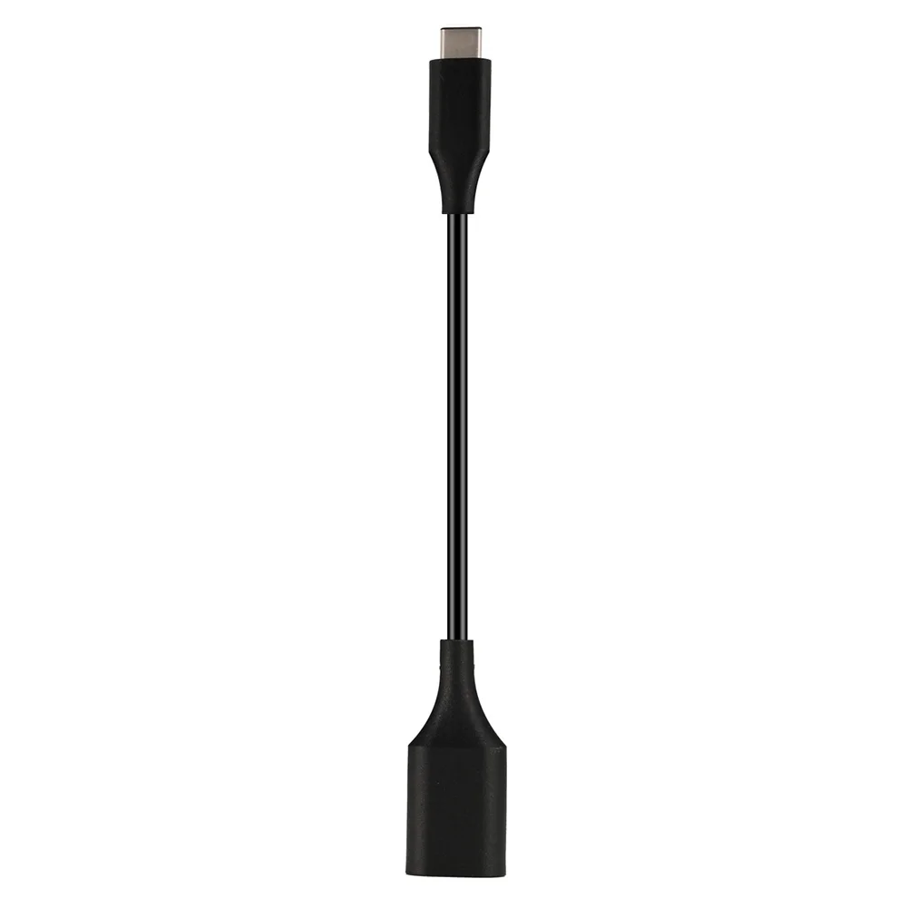 Кабель type-C OTG адаптер type-C штекер USB 3,0 A Женский OTG переходник Кабель для передачи данных 15 см LHB99 - Цвет: Черный