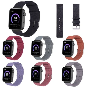 

Breathable Nylon Watch Strap Denim Canvas Wristband for XIaomi MIUI for Watch