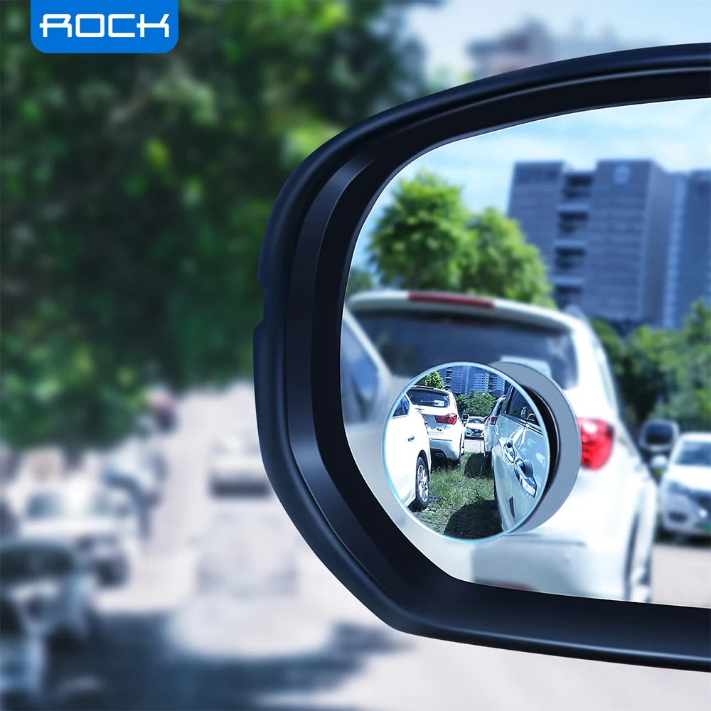 Рок HD слепое бескаркасное выпуклое зеркало заднего вида автомобиля 360 градусов