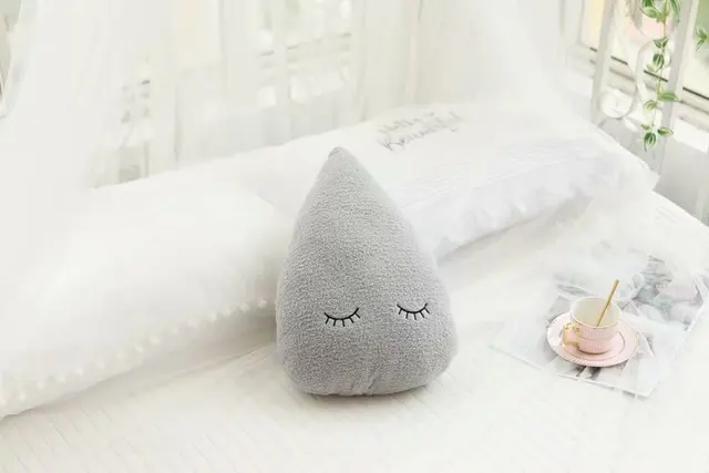 Cosmic Plush Pillows: star, moon, raindrop & clouds – Cozy Up!