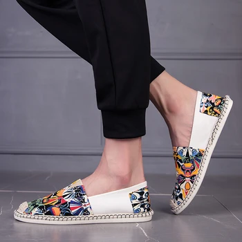 

New Men's Shoes Canvas Breathable Men's Shoes Image Fashion Men's Casual Shoes Hot Sale Non-slip Summer Cloth Shoes