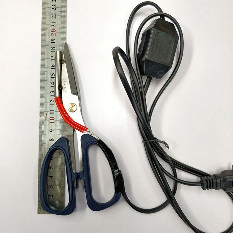 

Electric Heating Tailor Scissors Power Hot Shears Knife Heated Scissors With Working Indicator For Cloth Cutting Heat Cutter