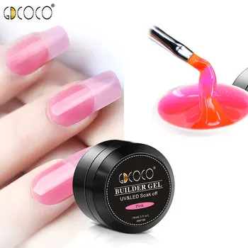 

#86106 Free Shipping Thick Builder Gel Nails Pink CANNI 15ml Finger Nail Extension UV Gel Nail Cover Pink Camouflage UV Gel