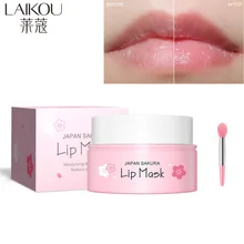 

Japan Sakura Moisturizing Lip Mask With Applicator Hydrating Lip Balm Nourishing Lip Makeup Lip Base Lighten Dark Lip Lips Care