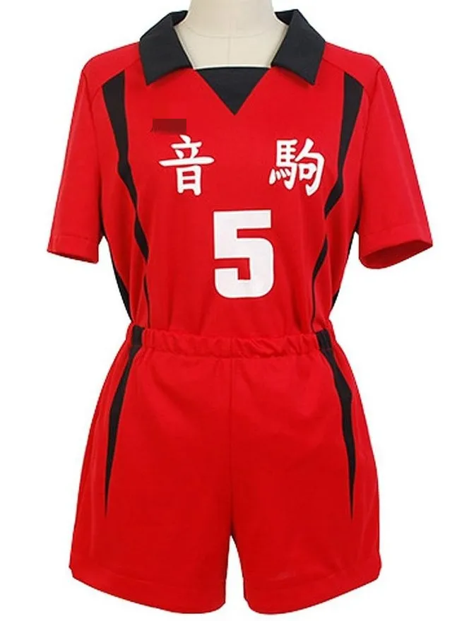 Haikyuu! Костюм для косплея Nekoma High School NO 5 NO1 Kenma Kozume клубная футболка шорты полный