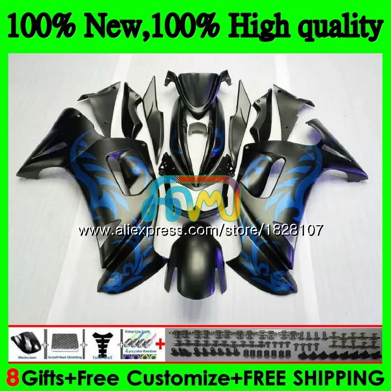 Корпус для KAWASAKI 650R ER6 F 650 R ER 6 F ER6F 06 650R-ER6F 6BS. 12 ER-6F ER матовый цвет синий, черный; Большие размеры 34–43 6F 06 07 08 2006 2007 2008 обтекатель