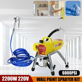

Efficient 2200W 6000Psi Electric Airless Paint Sprayer Painting Machine 3L/Min Airless Spraying Machine Wall Spray Machine
