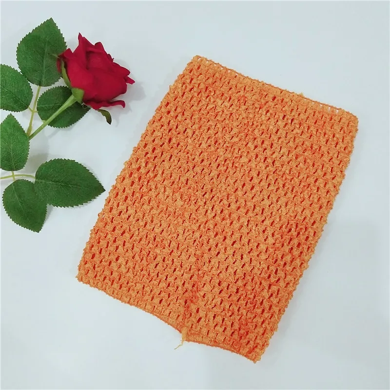 Orange 9/6 дюймов, ручная работа, эластичная детская обернутая грудь, Модная вязаная юбка-пачка для девочек, топы-трубы для самостоятельной сборки, вязаная лента для волос 5zSH939 - Цвет: Orange
