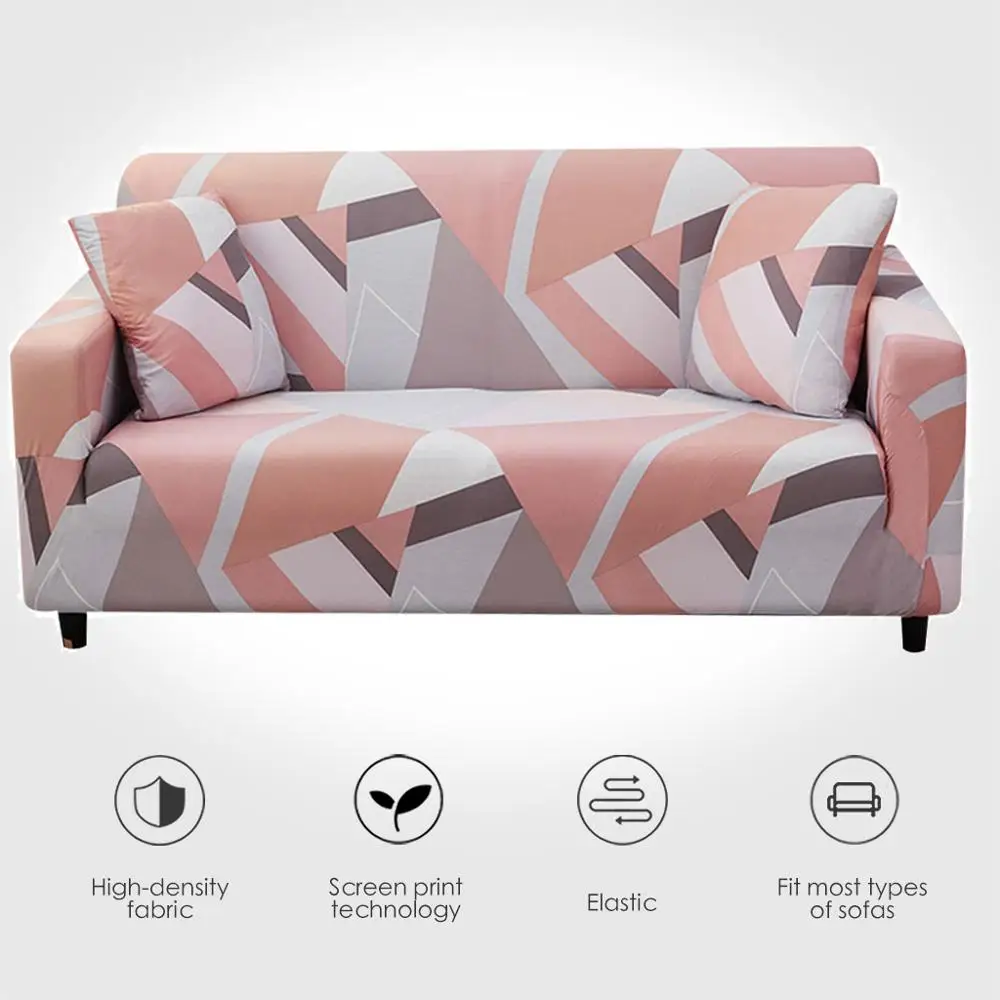 Sofa Cover Geometric Elastic for Living Room Modern Sectional Corner Slipcover Couch Chair Protector 1PC |