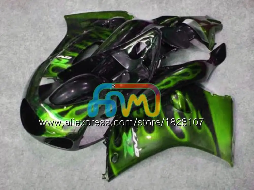 Корпус для SUZUKI RGV250 SAPC VJ22 92 93 94 95 96 66BS. 163 RGV-250 VJ21 всю 22 RGV 250 1992 1993 1994 1995 1996 обтекателя Синий Пламя - Цвет: No. 31 Green flames