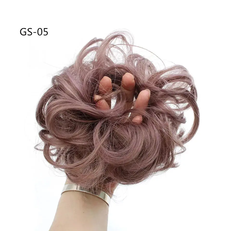 Лидер продаж, 30 цветов, для женщин и девочек, настоящие человеческие натуральные кудрявые грязные пучки волос, накладные волосы для наращивания, головной убор, повязка на голову, новинка
