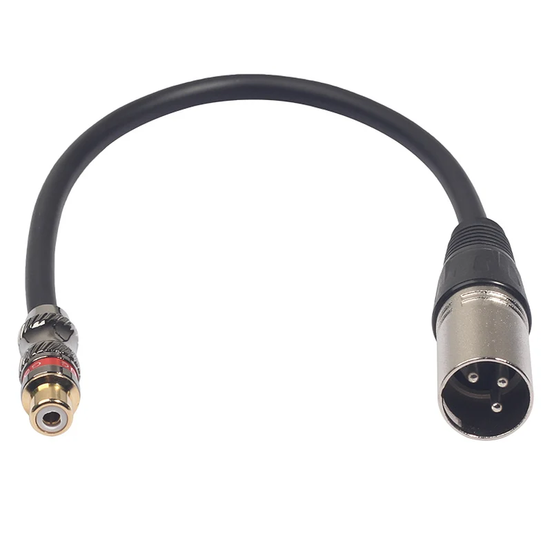 3 Pin Xlr штекер для Rca Женский Аудио Композитный кабель-адаптер для микро-телефона усилитель