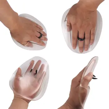 

1 Pair Swimming Paddles Translucent Hand Webbed Gloves beginner Dive Training Hand Fin Training Accessories