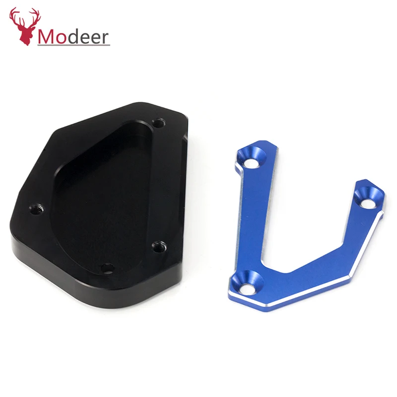 For SUZUKI V-STROM 650 /XT VSTROM dl 650 DL650 V STROM650 2004-2020 2019 2018 2022 2021 Side Stand Enlarger Kickstand Plate Pad license plate holder frame