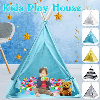 

1.6/1.8m Children's Tent Teepee Tent For Kids Portable Tipi Infantil House For Children Cabana Kids Tents Decoration Carpet