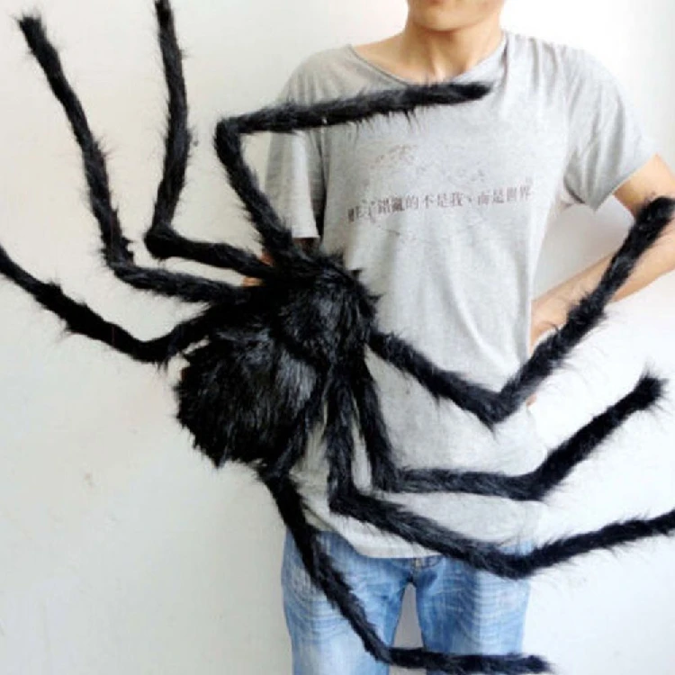 Super Spider 90cm Halloween Decoration Prop 1Pcs Big Kids Children Toy Plush Party Horror Decorations | Дом и сад