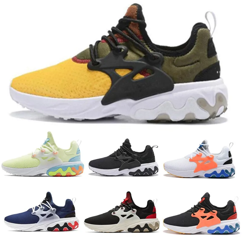 

2019 React Presto Men Women Running Shoe Desig Psychedelic Lava Yellow Brutal Honey Prestos Breezy Thursday Sports Sneakers