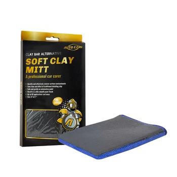 

Car Wash Clay Gloves Fine Grade Magic Clay Mitt One side Clay bar One side Microfiber before Polishing Car Detailing Tool