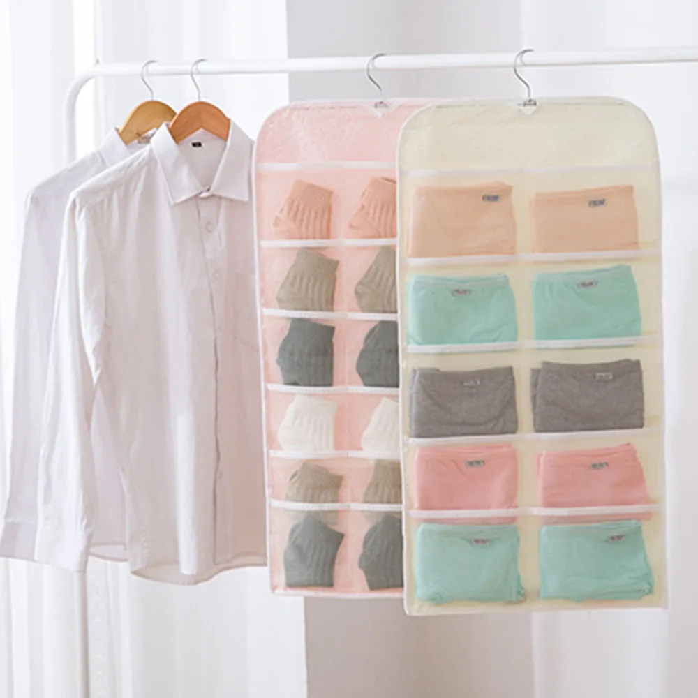 

Storage Bags Wardrobe Underwear Socks Storage Dustproof Non-woven Fabric Behind Door Convenient And Space-saving Home Storage