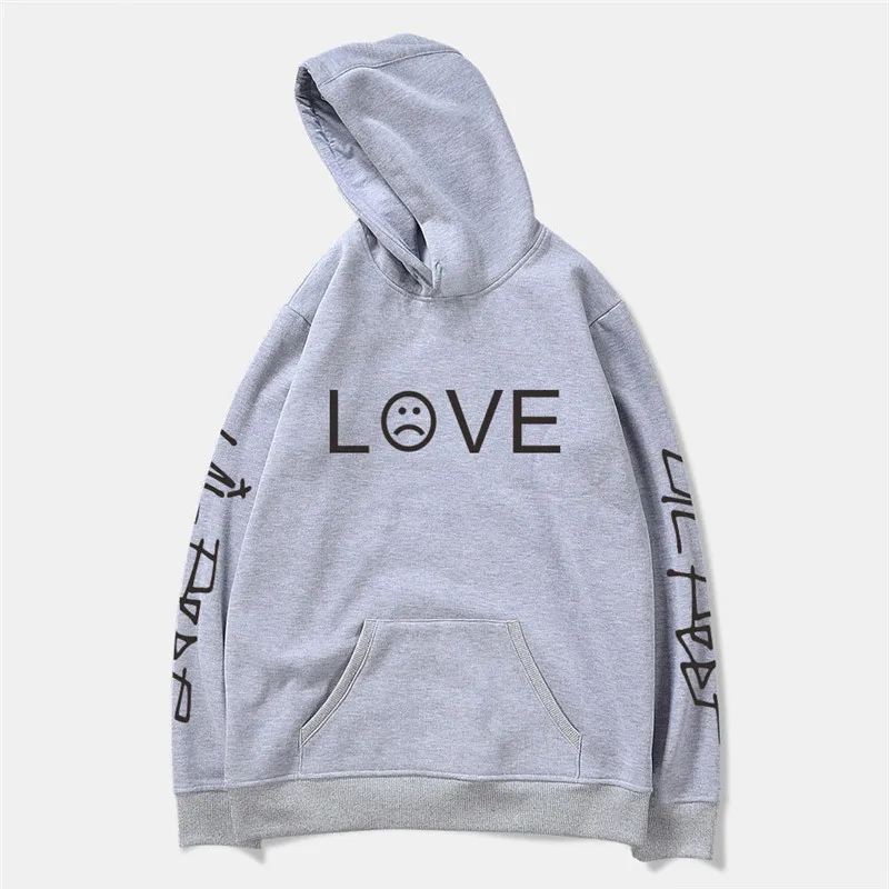 Hoodies 10 Lil Peep Забавный пуловер Lil Peep толстовки с принтом больших размеров для мужчин Повседневная Уличная Толстовка с длинным рукавом - Цвет: Hoodies 10
