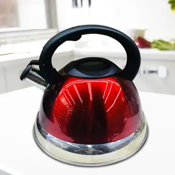 

3L Stainless Steel Whistling Tea Kettle Food Grade Tea Pot With Heat-Proof Handle - Stovetop Suitable For All Heat Sources