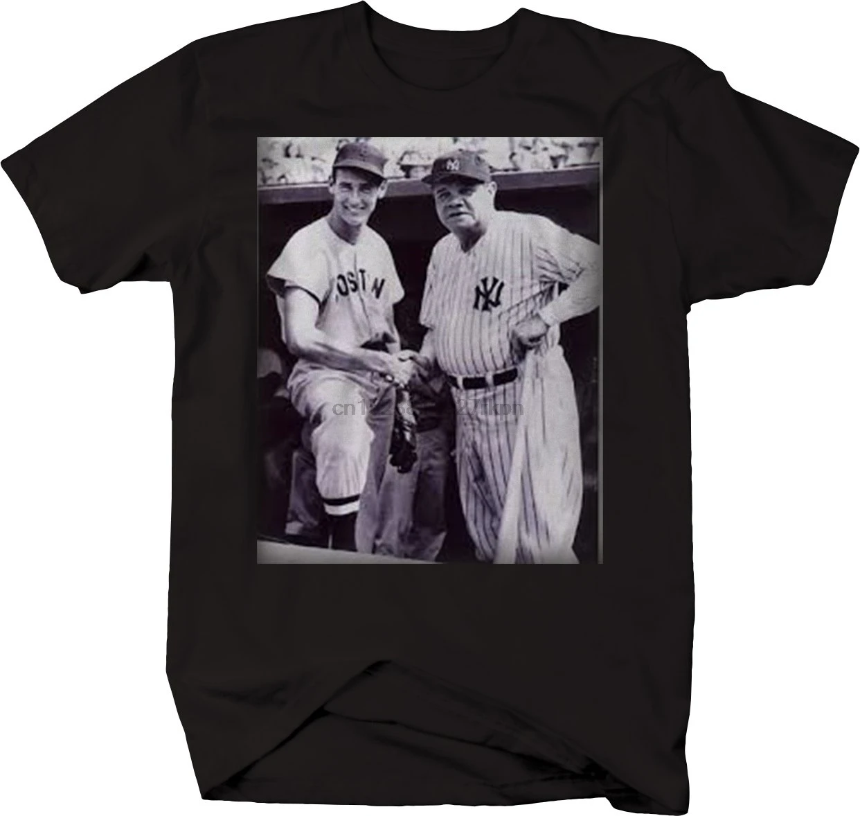 Babe Ruth &amp Ted-Sox Yankees бейсбольная лучшая Винтажная Футболка | Мужская одежда
