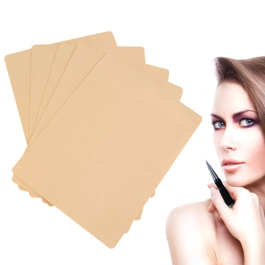 

3D Silicone Permanent Makeup Tattoo Training Practice Fake Skin Blank Eye Lips Face For Microblading Tattoo Machine Beginner