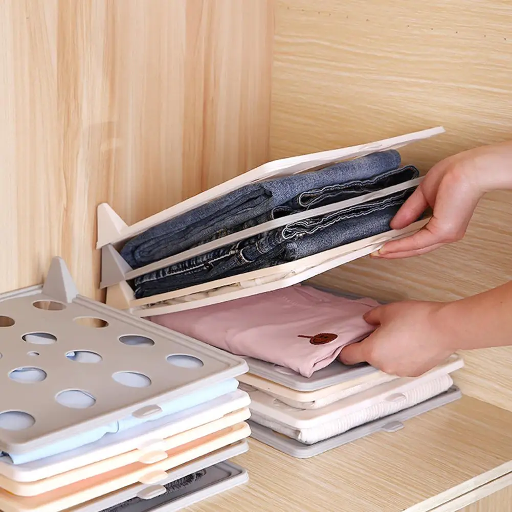 

Multi-function Clothes Folding Board Organizer Wardrobe Storage Rack Clothing Folder Board Home Storage T-Shirt Clothes Holder