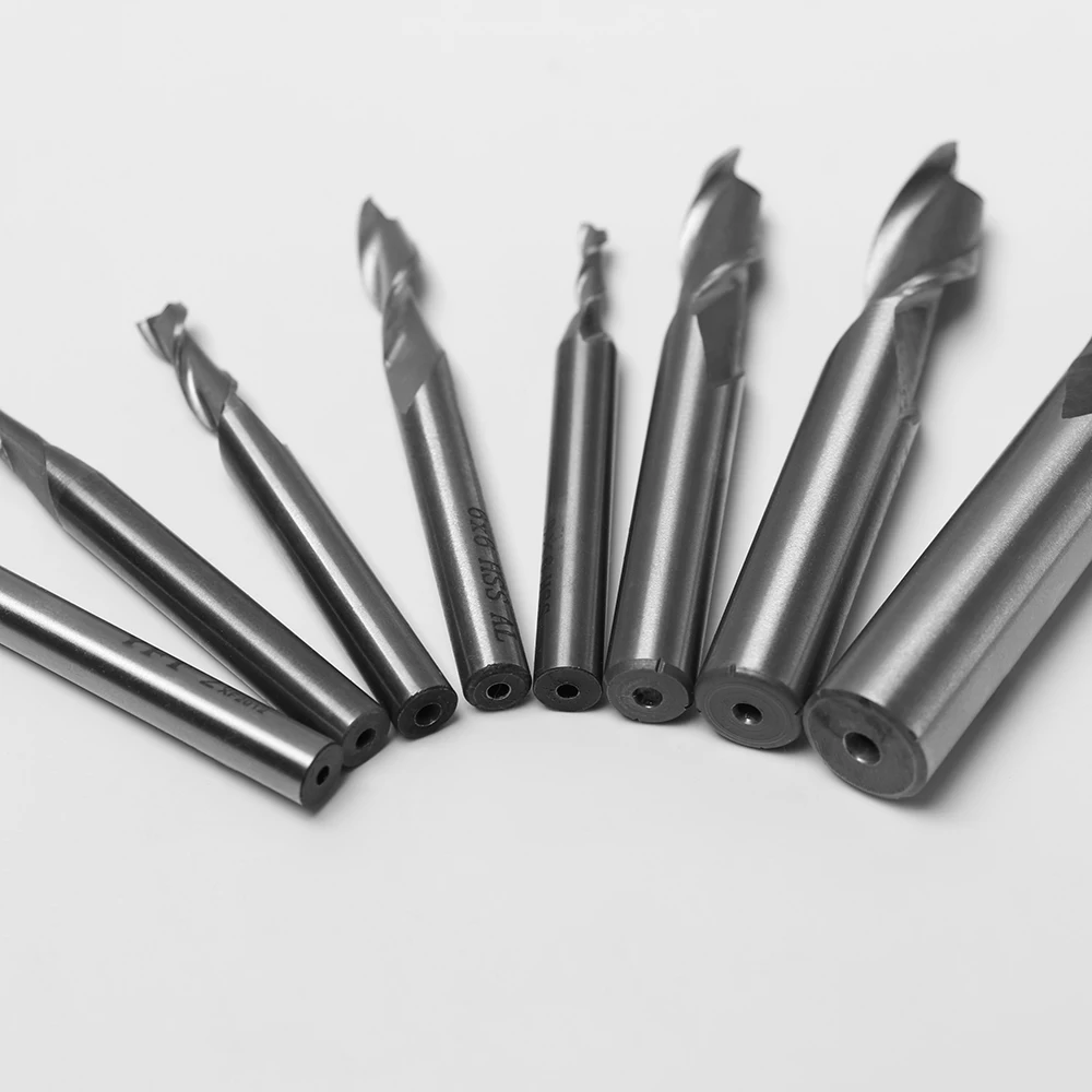 1 pc HSS 2 Флейта концевой фрезы мм 12 CNC Цилиндрический хвостовик фрезерная
