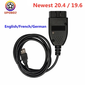 

2019 OBD2 Car Diagnostic Cable For Kline and CAN BUS 19.6 English Polish German French For VW/AUDI/Skoda/Seat 1st Atmega 162