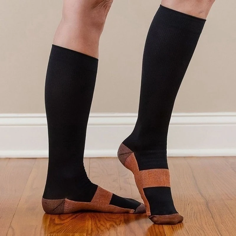 Compression Stockings Pressure Nylon Varicose Vein Non slip Knee High