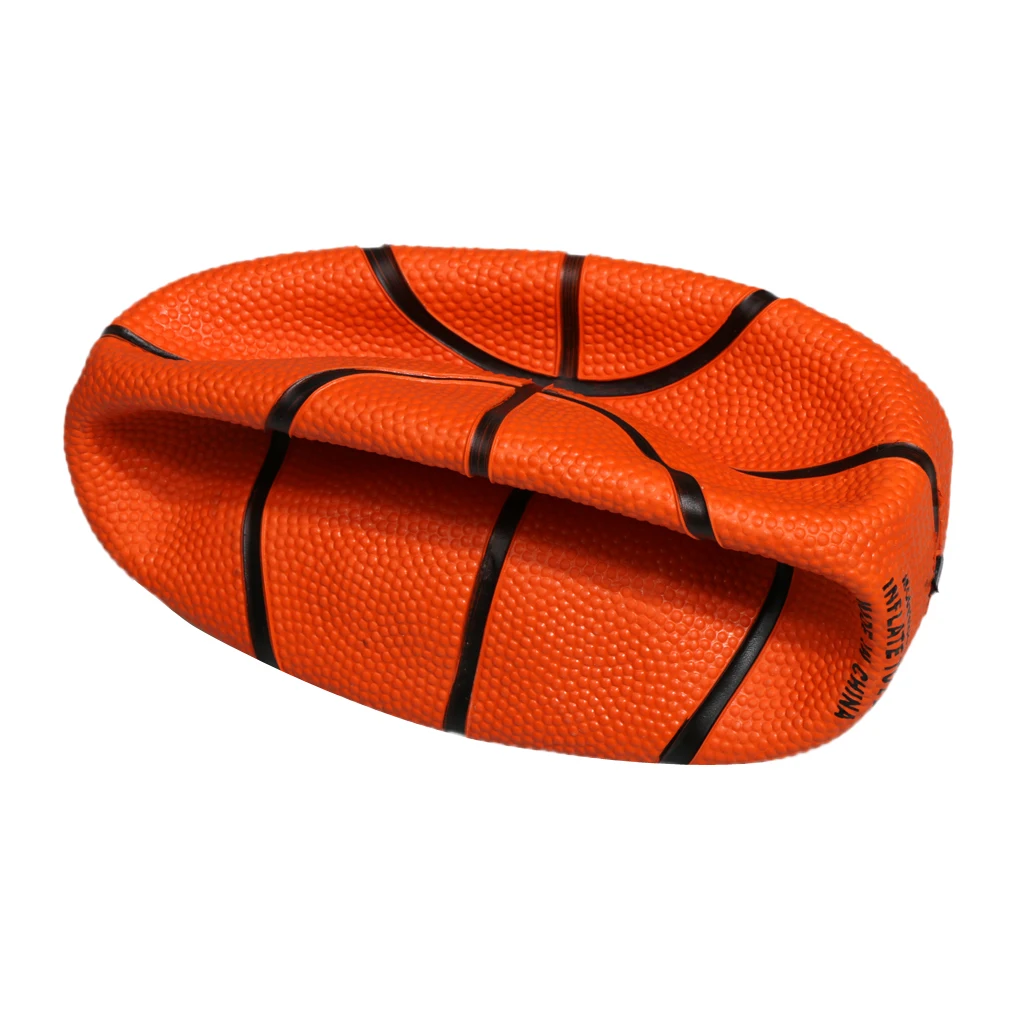 Rubber 5.1 Inch Mini Toddler Kids Basketball Ball Toy Game Ball  For Indoor Outdoor Entertainment Orange