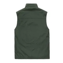 AliExpress мужской жилет с несколькими карманами, сетчатый жилет, жилет для фотосессии, Рыболовный Жилет, уличный жилет большого размера