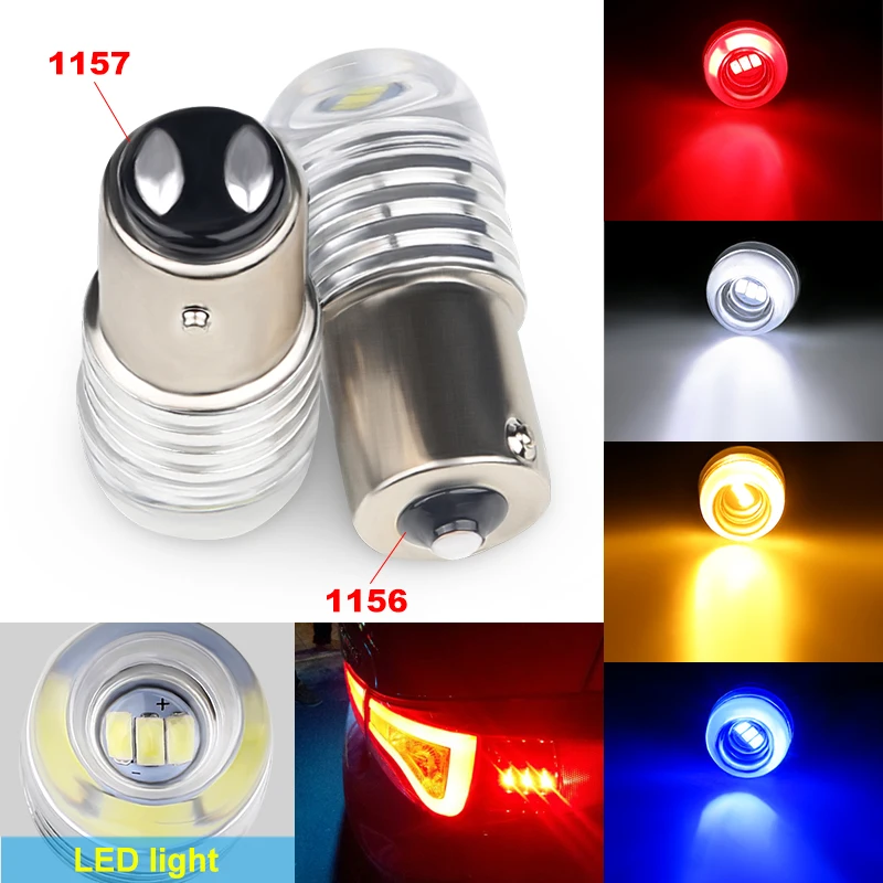 2 шт. BA15S 1156 1157 5730 Светодиодная красная сигнальная Поворотная лампа тормозной