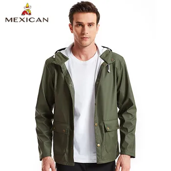 

MEXICAN men's jacket new jacket Korean version of the trend of pure color autumn and winter clothes tide brand men's hooded jack