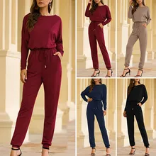 Модные женские повседневные спортивные свободные толстовки бегунов костюмы#11,12