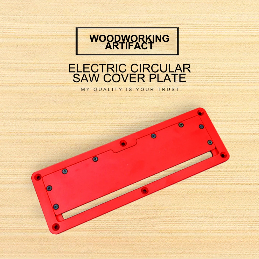Electric Circular Table Saw Flip Cover Plate Flip-Floor Adjustable Aluminium Insert Plates For DIY Woodworking Tool