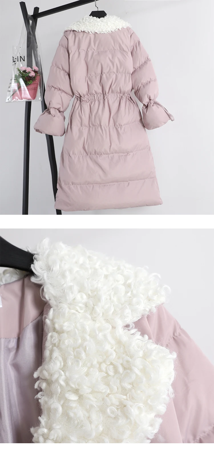 Осень и зима новые продукты средней длины хлопок пальто Женская AliExpress