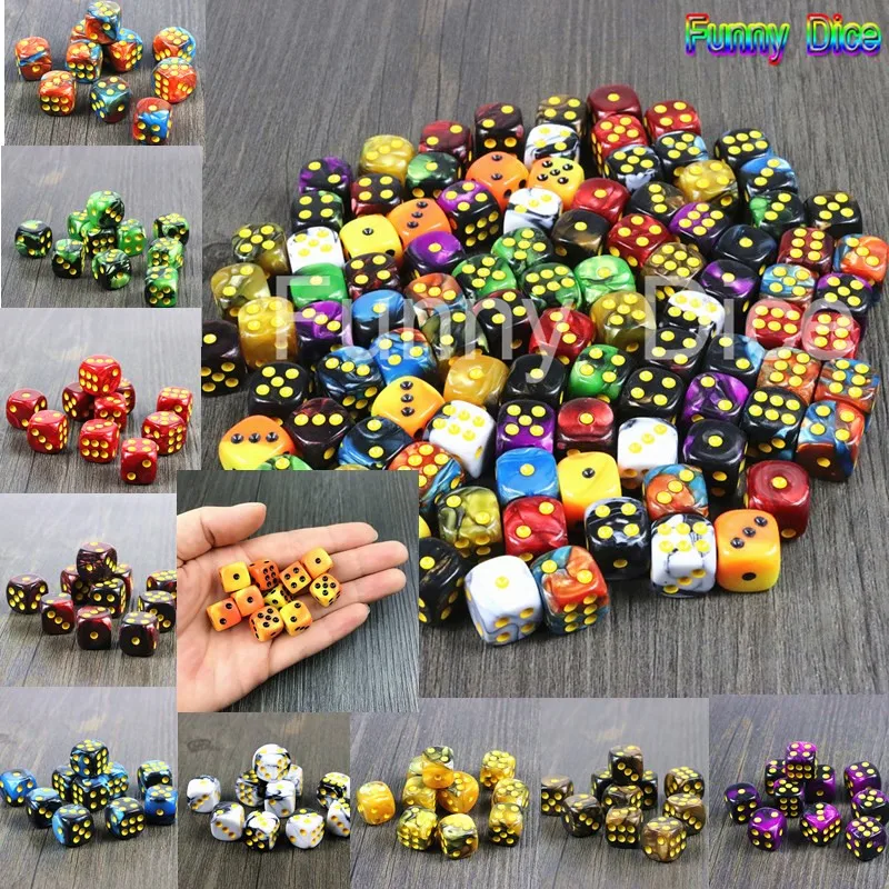 

Funny Mini Dice 10pcs/set of 12mm D6 Gambling Standard Dot Accessories for Gambling,Desk Game